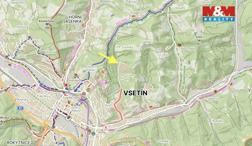 Prodej zahrady, Vsetín, 451 m2