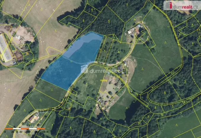 Prodej louky, Semily - Bítouchov, 11449 m2