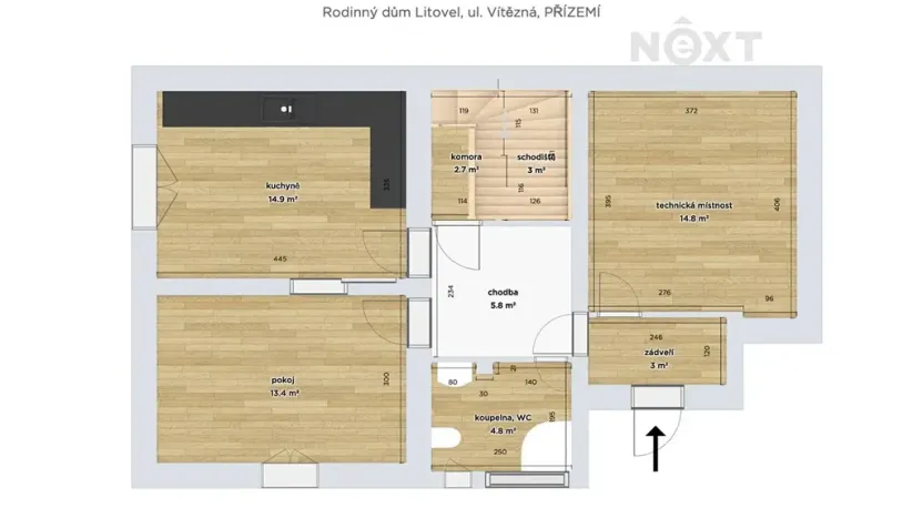 Prodej rodinného domu, Litovel, Vítězná, 125 m2