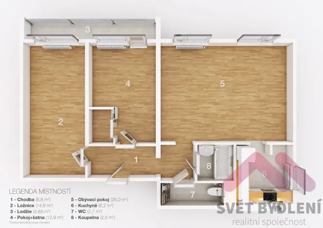 Prodej bytu 3+1, Praha - Troja, Písečná, 80 m2