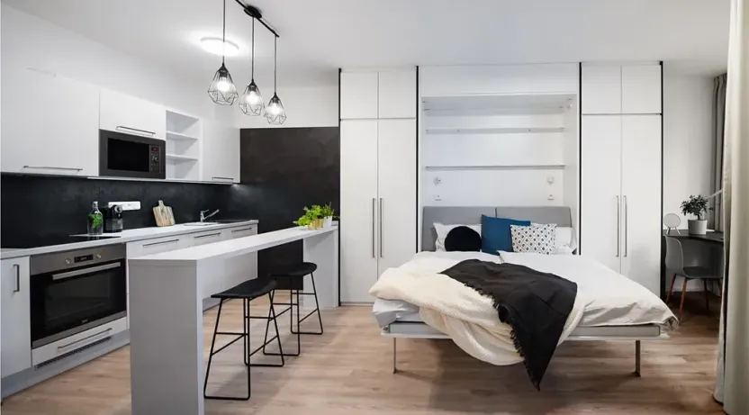 Pronájem bytu 1+kk, Praha - Hlubočepy, Vítové, 30 m2