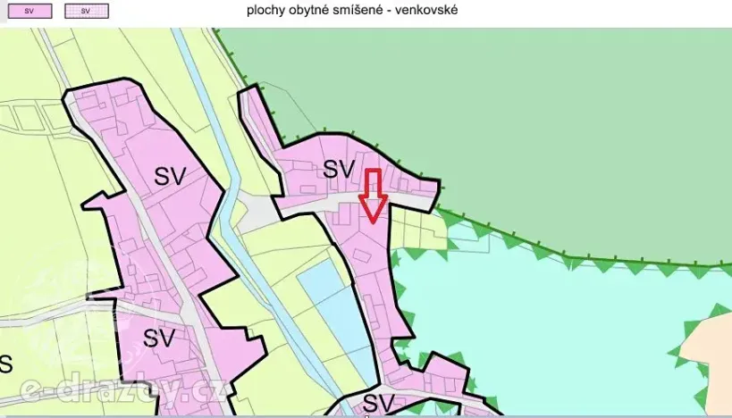 Dražba pozemku pro bydlení, Dubá, 226 m2