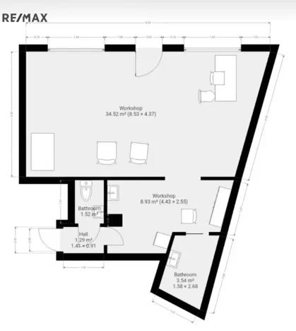 Pronájem obchodního prostoru, Praha - Libeň, Zenklova, 55 m2