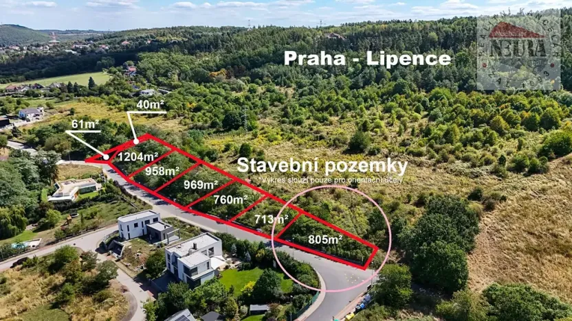 Prodej pozemku pro bydlení, Praha, 805 m2