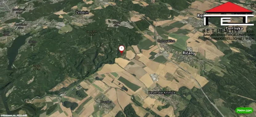 Prodej pozemku, Brno - Bystrc, 4533 m2