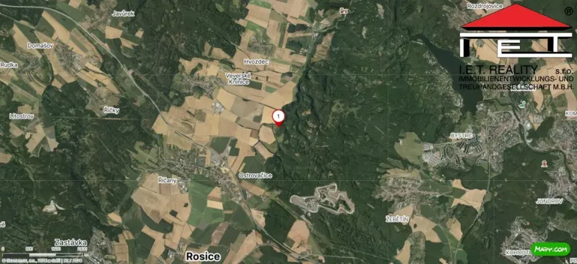 Prodej pozemku, Brno - Bystrc, 4533 m2