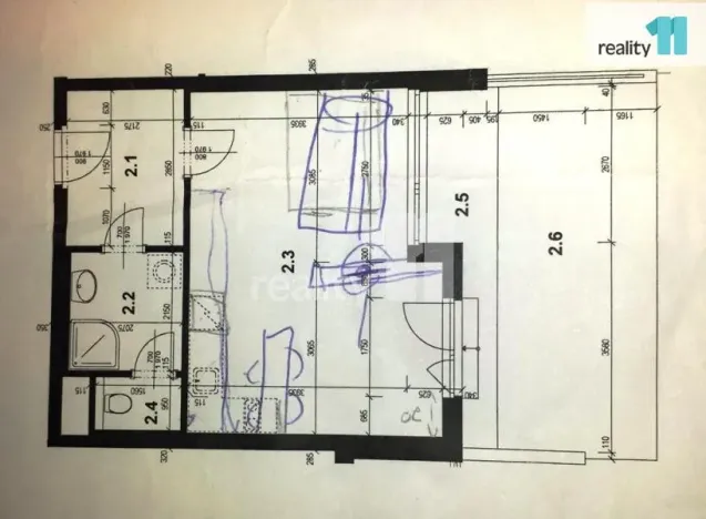 Pronájem bytu 1+kk, Praha - Letňany, Pavla Beneše, 38 m2