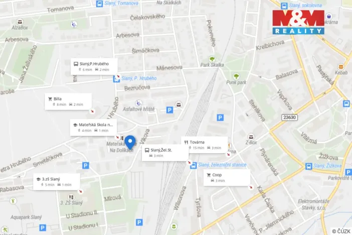 Prodej bytu 2+1, Slaný, Vikova, 58 m2