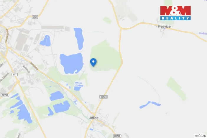 Prodej zahrady, Údlice, 416 m2