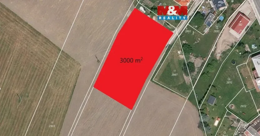 Prodej louky, Bolehošť, 3000 m2