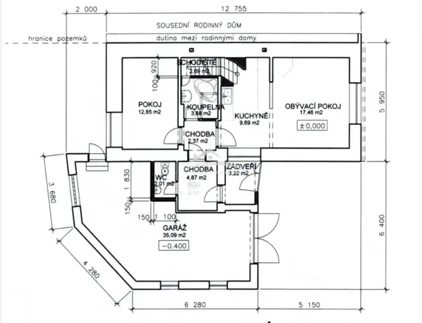 Prodej rodinného domu, Žďár nad Sázavou - Žďár nad Sázavou 1, Veselská, 78 m2