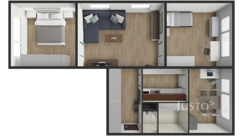 Prodej bytu 3+1, Písek - Pražské Předměstí, Na Stínadlech, 64 m2