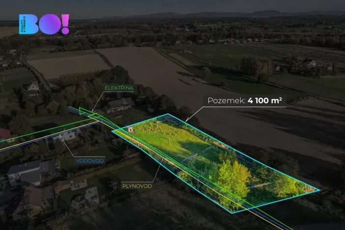 Prodej pozemku pro bydlení, Albrechtice, 4100 m2