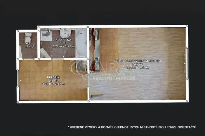 Prodej bytu 1+kk, Holubice - Kozinec, Buková, 40 m2