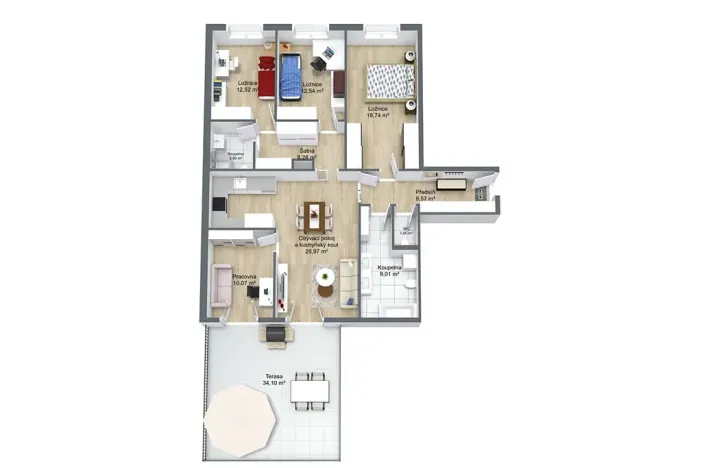 Prodej bytu 5+kk, Praha - Hostavice, Pasecká, 119 m2
