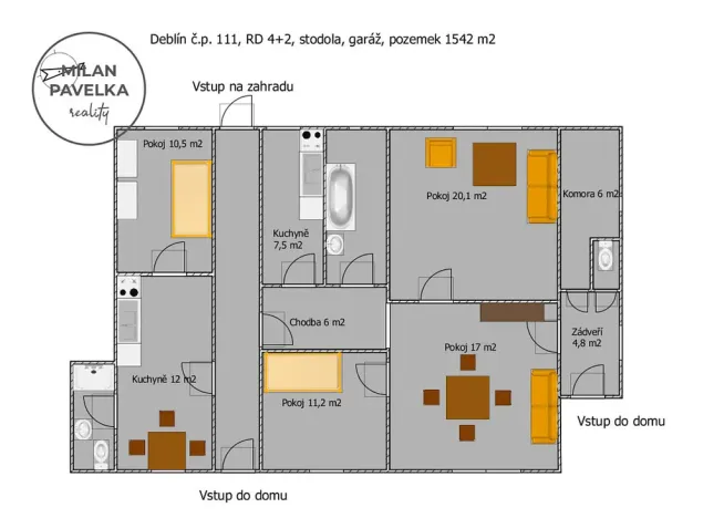 Prodej rodinného domu, Deblín, 115 m2