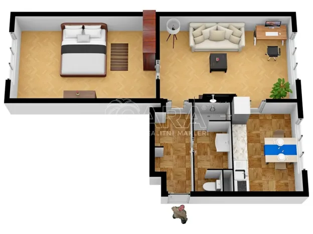 Pronájem bytu 2+1, Kralupy nad Vltavou - Lobeček, Dr. E. Beneše, 55 m2