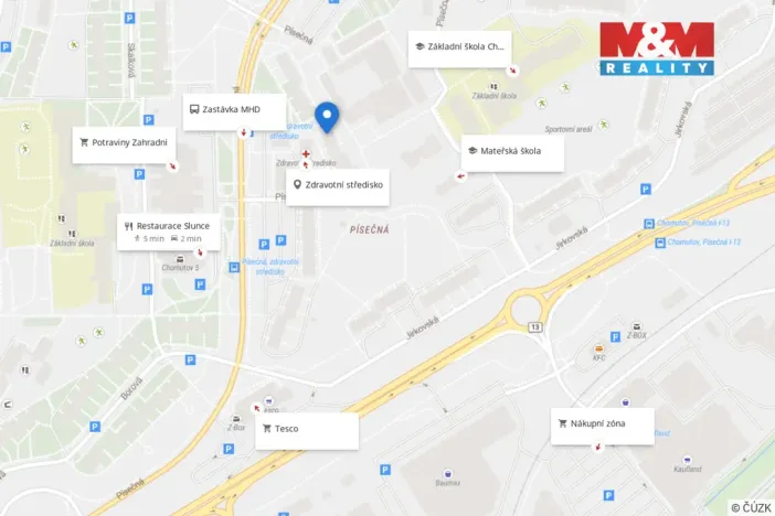 Prodej bytu 2+1, Chomutov, Písečná, 63 m2