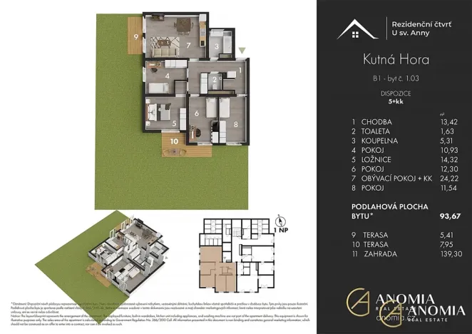 Prodej bytu 5+kk, Kutná Hora, Plk. Loudy, 102 m2