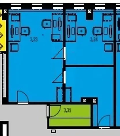 Pronájem kanceláře, Brno, Jana Babáka, 51 m2