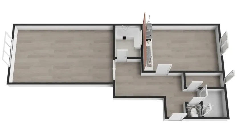 Pronájem bytu 1+1, Praha - Kobylisy, Čimická, 58 m2