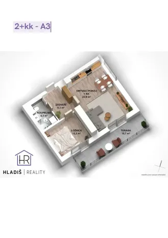 Prodej bytu 2+kk, Fryšták, Přehradní, 46 m2