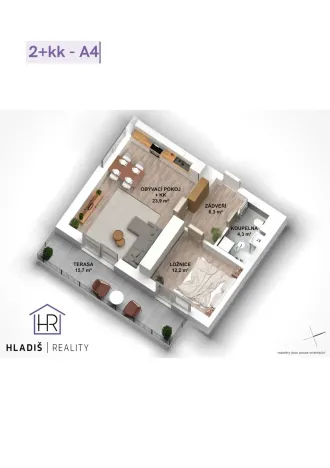 Prodej bytu 2+kk, Fryšták, Přehradní, 46 m2