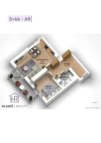 Prodej bytu 2+kk, Fryšták, Přehradní, 46 m2