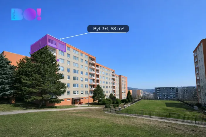 Prodej bytu 3+1, Zlín, Podlesí II, 62 m2