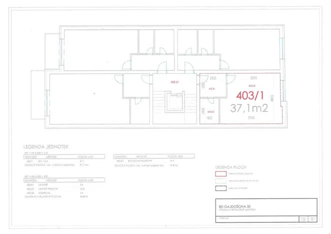 Prodej bytu 1+kk, Brno, Gajdošova, 37 m2