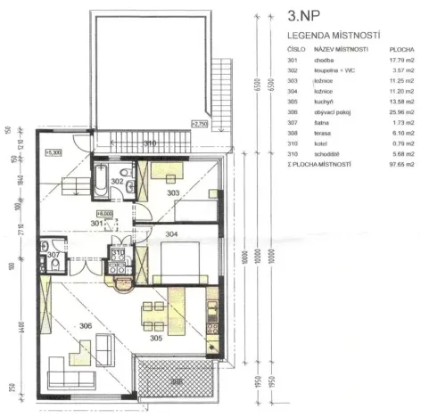 Pronájem bytu 3+kk, Praha - Jinonice, U dětského hřiště, 98 m2