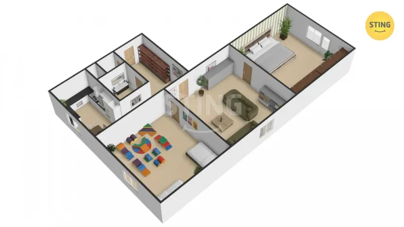 Prodej bytu 3+1, Přerov, Nádražní, 53 m2