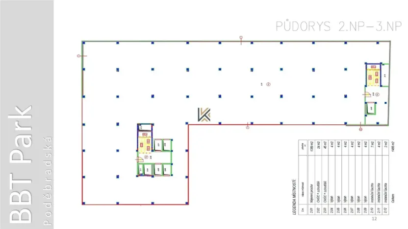 Pronájem komerční nemovitosti, Praha - Vysočany, Poděbradská, 1106 m2