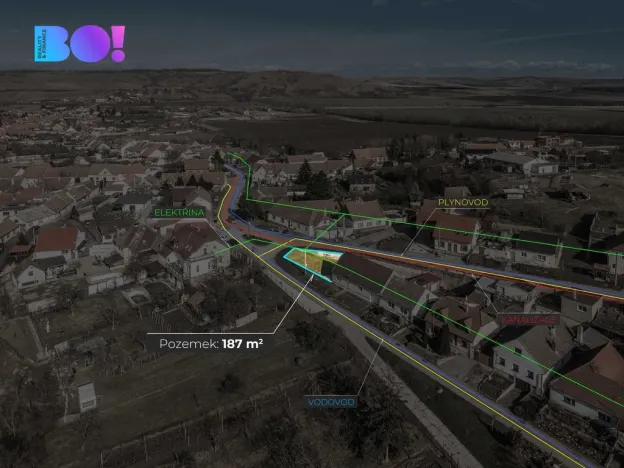 Prodej pozemku pro bydlení, Pouzdřany, Sklepní, 187 m2