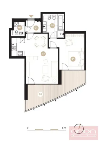 Pronájem bytu 2+kk, Praha - Smíchov, Holečkova, 60 m2