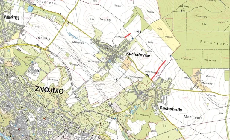 Prodej pole, Kuchařovice, 6328 m2