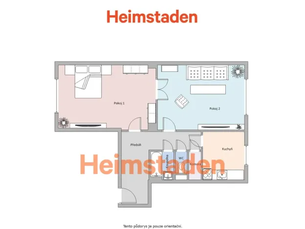 Pronájem bytu 2+1, Ostrava - Moravská Ostrava, E. F. Buriana, 65 m2
