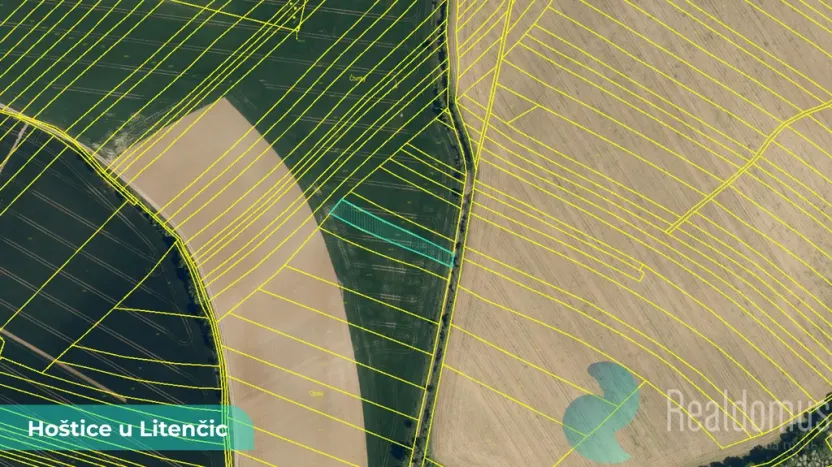 Prodej podílu 1/2 pole, Hoštice, 729 m2
