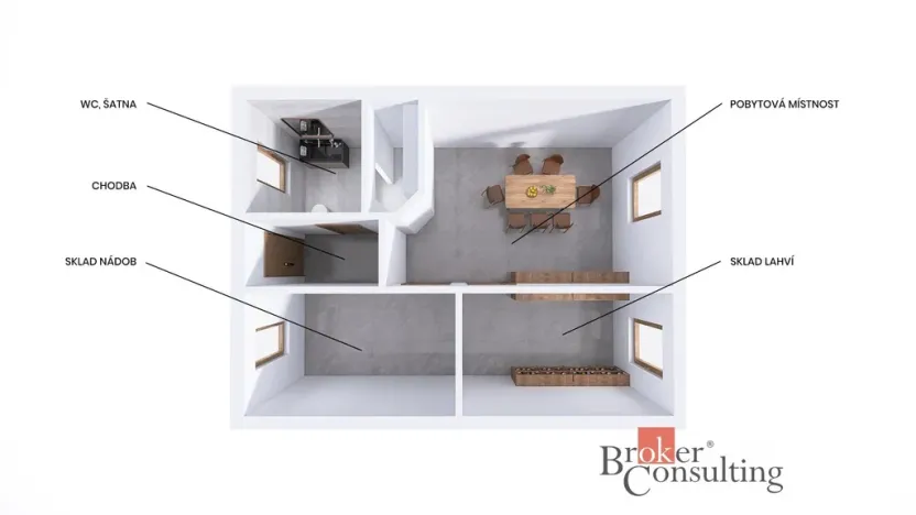 Prodej ubytování, Popice, 50 m2