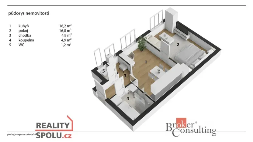 Prodej bytu 2+kk, Hradec Králové, Pospíšilova, 44 m2