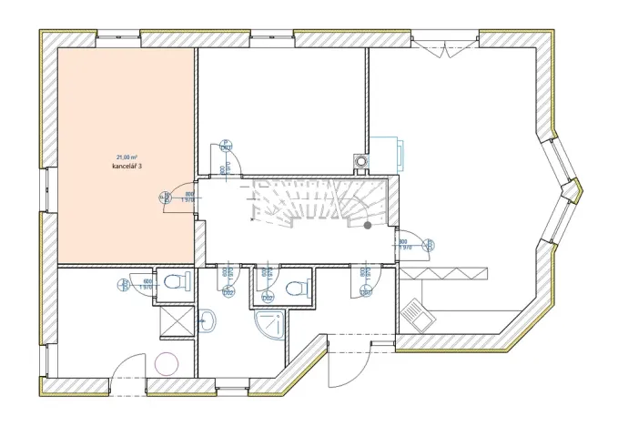 Pronájem kanceláře, Frýdek-Místek, 17. listopadu, 21 m2