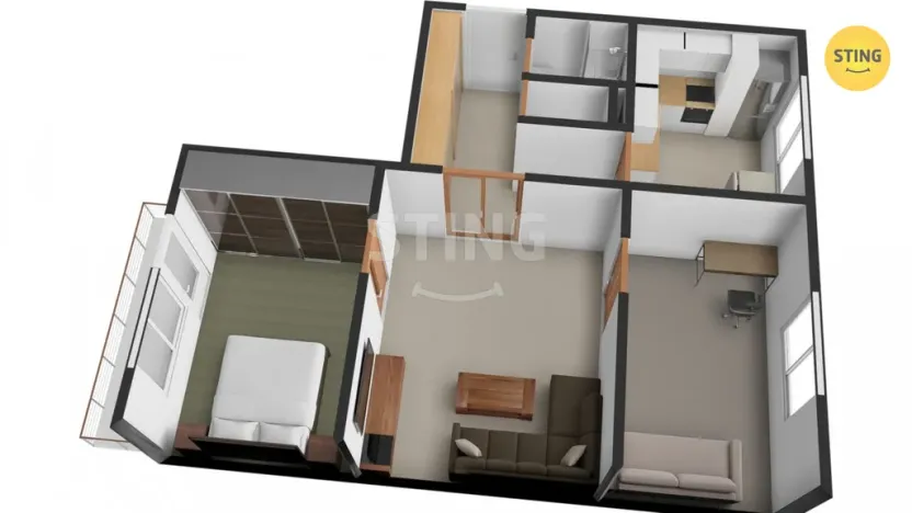 Prodej bytu 3+1, Karviná, Čajkovského, 59 m2