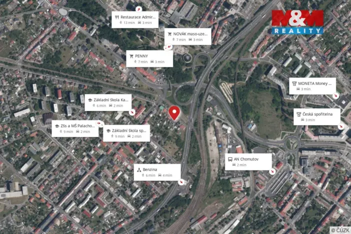 Pronájem kanceláře, Chomutov, Št. kpt. Kouby, 36 m2