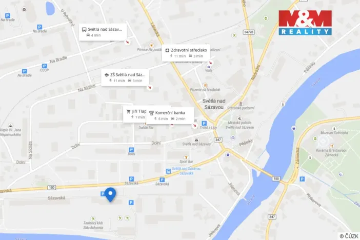 Pronájem bytu 2+1, Světlá nad Sázavou, Sázavská, 40 m2