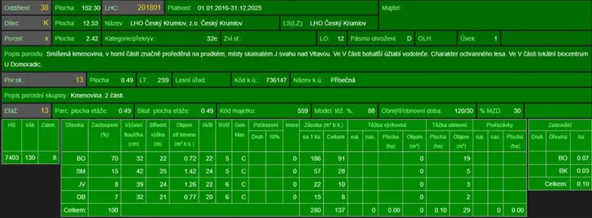 Prodej lesa, Přísečná, 15088 m2