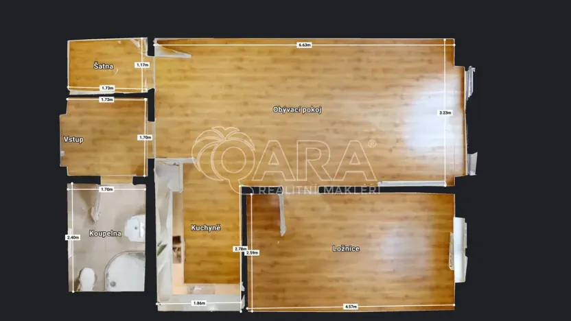 Pronájem bytu 2+kk, Hořovice, U Knížecí cesty, 50 m2