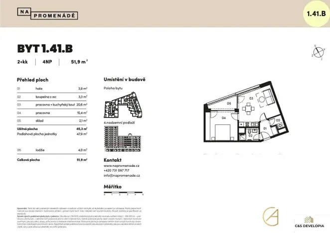 Prodej bytu 2+kk, Brno, 52 m2