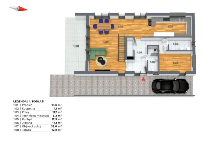Prodej rodinného domu, Předboj, K Parku, 200 m2