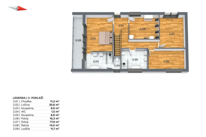 Prodej rodinného domu, Předboj, K Parku, 200 m2