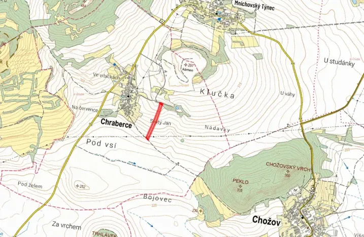 Prodej pole, Chraberce, 11672 m2